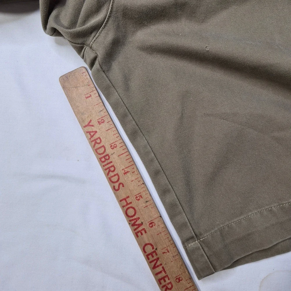 Polo Ralph Lauren Tyler Short Mens‎ 40 Khaki Pleated Chino Cotton Twill 8.5